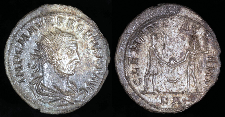 Ancient Coins - Probus Antoninianus - CLEMENTIA TEMP - Tripolis Mint 