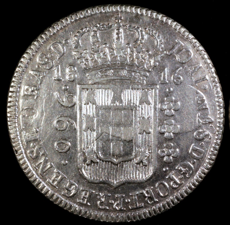 1816 B Brazil 960 Reis - Joao VI - AU | South American Coins