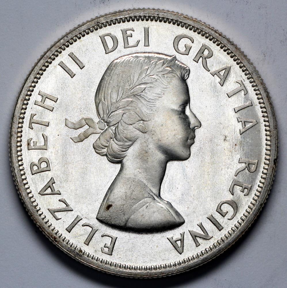 1958 Canada 1 Dollar - Elizabeth II - British Columbia - BU Proof