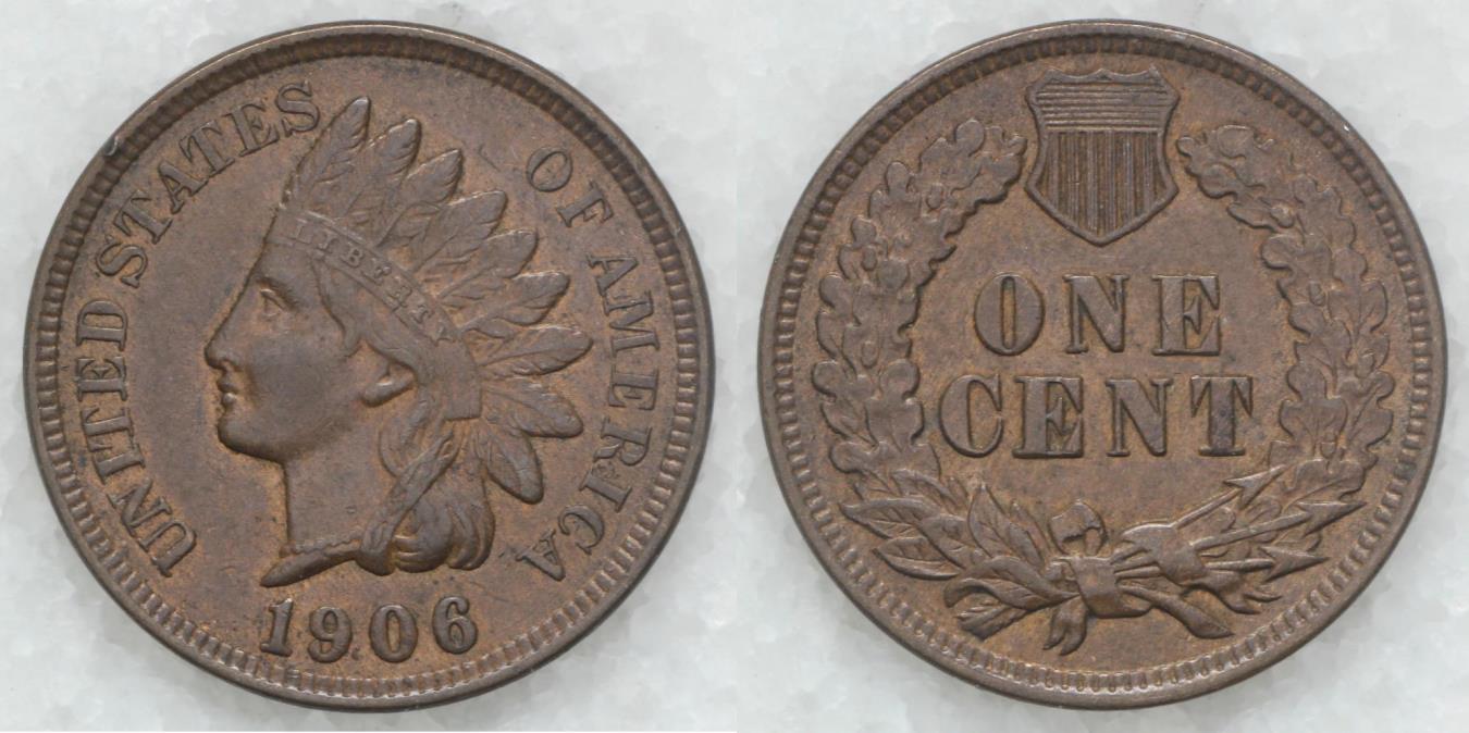 1906 Indian Head Cent - AU | Small Cents