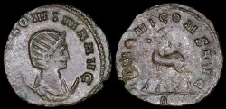 Ancient Coins - Salonina Antoninianus - IVNONI CONS AVG - Rome Mint