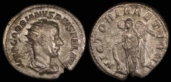 Ancient Coins - Gordian III Antoninianus - VICTORIA AETER - Rome Mint