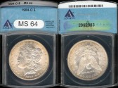 Us Coins - 1904o Morgan Dollar ANACS MS64