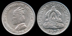 World Coins - 1973 Honduras 50 Centavos - FAO - BU