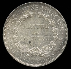 World Coins - 1925 A French Indo-China 1 Piastre UNC