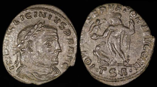 Ancient Coins - Licinius I Follis - IOVI CONSERVATORI AVGG NN - Thesalonica Mint