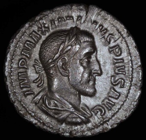 Ancient Coins - Maximinus I Denarius - SALVS AVGVSTI - Rome Mint