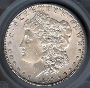 US Coins - 1889 Morgan Dollar - VAM 3 - SEGS MS61