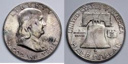 Us Coins - 1955 P Franklin Half Dollar - BU FBL - Silver