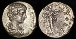 Ancient Coins - Caracalla Denarius MART IVL TORI - Rome Mint