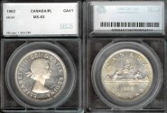 World Coins - 1962 Canada 1 Dollar SEGS MS63PL