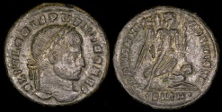 Ancient Coins - Crispus Follis - ALEMANNIA DEVICTA - Sirmium Mint 