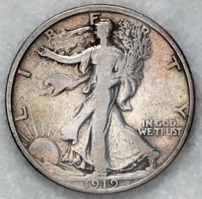 1919 P Walking Liberty Half Dollar - VG - Silver | 50 Cents