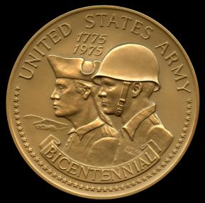US Coins - 1975  United States - U.S. Army 1775-1975 Bicentennial Medal designed by Institute of Heraldry, U.S. Army; United States Mint. (#429)