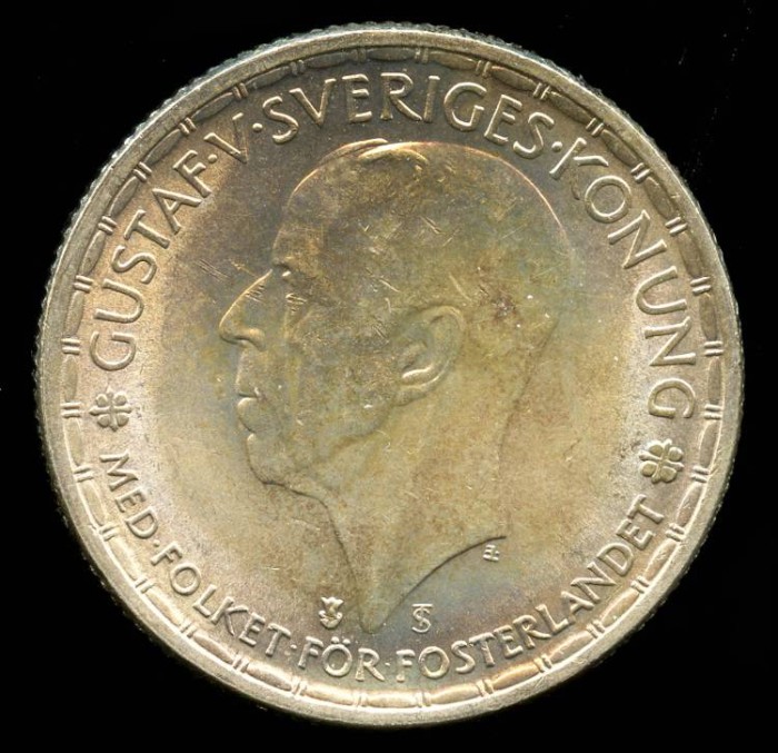 1947 TS Sweden 2 Kronor BU | European Coins