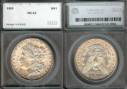 Us Coins - 1896 Morgan Dollar SEGS MS62