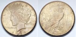 Us Coins - 1926 S Peace Dollar - UNC - Silver