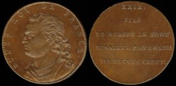 World Coins - 1829 France - Eudes Roi De France 