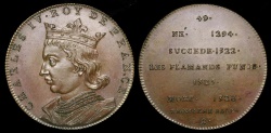 World Coins - 1833 France - Charles IV King of France by Armand-Auguste Caqué for the Galerie Numismatique des rois de France
