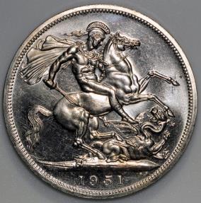 1951 Great Britain 1 Crown - Festival of Britain - George VI