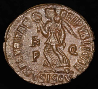 Ancient Coins - Valentinian I Ae3 - SECVRITAS REIPVBLICAE - Siscia Mint 