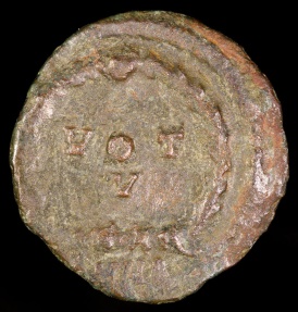 Ancient Coins - Arcadius Ae2 - VOT V - Antioch Mint 