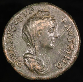 Ancient Coins - Faustina I Sestertius - AETERNITAS - Rome Mint
