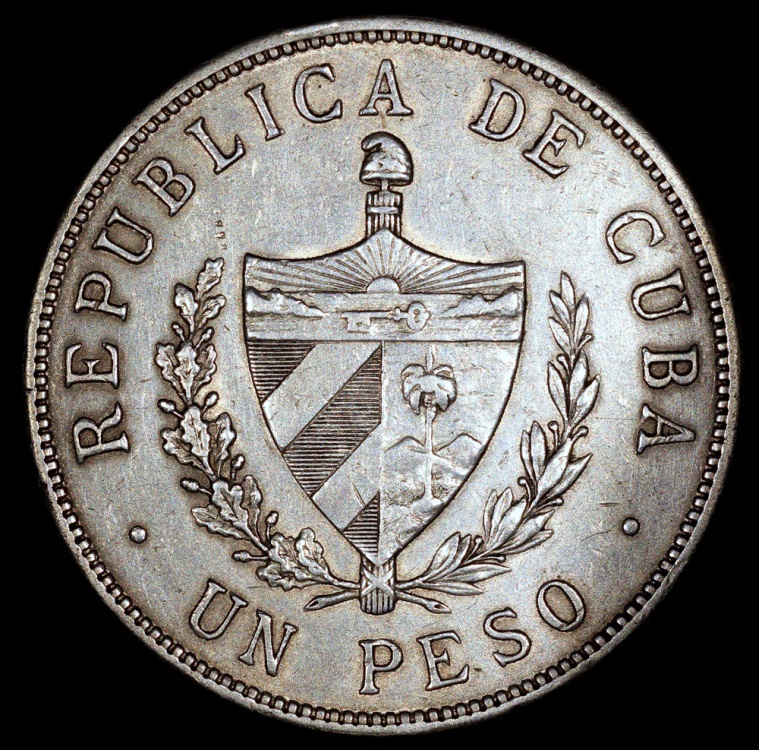 1916 Cuba 1 Peso Star Peso AU North Central American And Caribbean 1916-cuba-1-peso-star-peso-au-north-central-american-and-caribbean