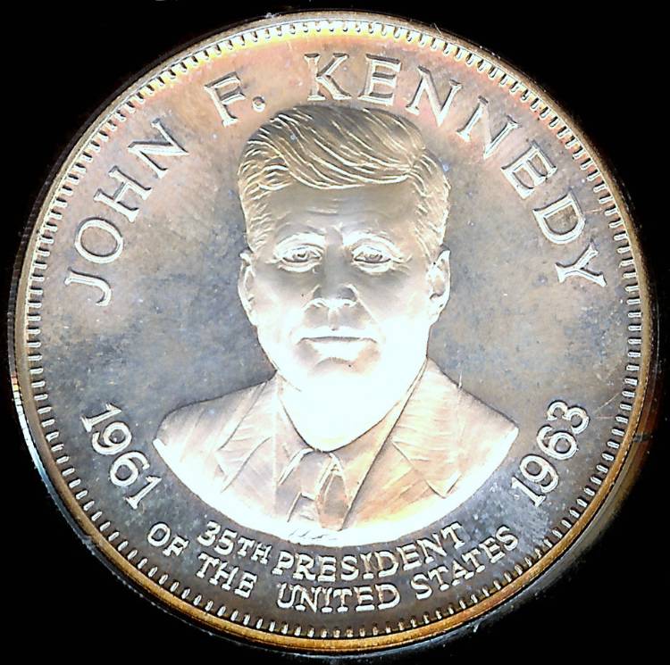1967 John F. Kennedy Presidential Coin Medal (Franklin Mint) Silver