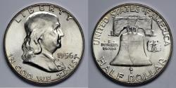 Us Coins - 1956 P Franklin Half Dollar - BU FBL - Silver