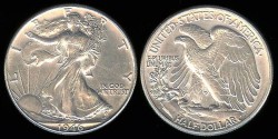 1917 S Walking Liberty Half Dollar (reverse mintmark) F | 50 Cents