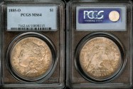 Us Coins - 1885o Morgan Dollar PCGS MS64
