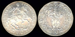 World Coins - 1642 Austria (Vienna) 2 Ducat - Archduke Ferdinand Carol - Medallic Silver Commemorative Restrike (1963) - BU