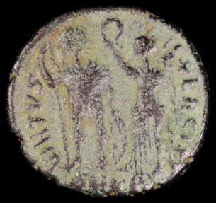 Ancient Coins - Arcadius Ae4 - VIRTVS EXERCITI - Nicomedia Mint