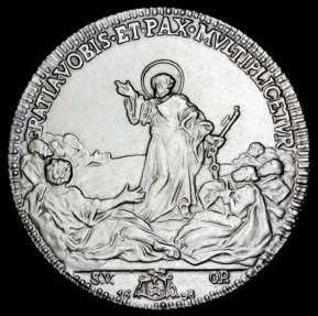 World Coins - 1698  Italy - Pope Inocent XII - Limited edition silver re-strike issued by the Vatican Museum and struck by Picchiani and Barlacchi, Firenze, Italy