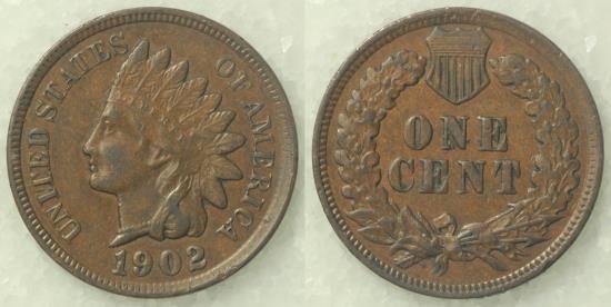 1902 Indian Head Cent - AU | Small Cents