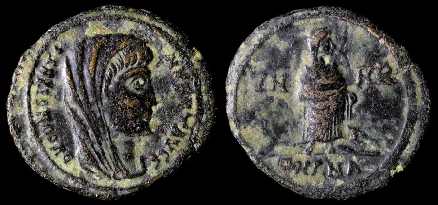 Ancient Coins - Constantine I Ae4 - Postumous Issue - Nicomedia Mint 
