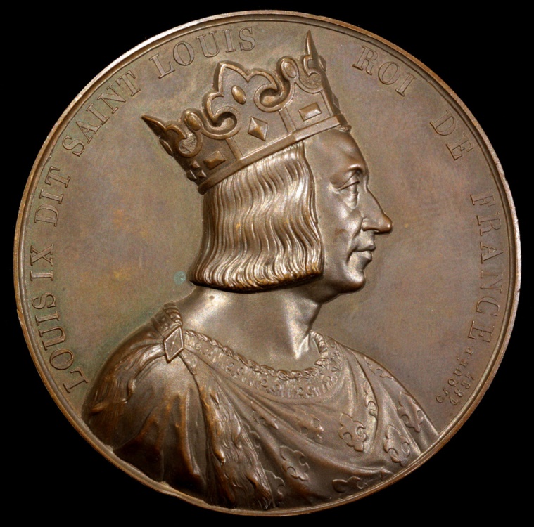 1837 France Louis IX, Saint Louis, Capetian King of France (1226
