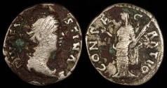 Ancient Coins - Faustina I Denarius - CONSECRATIO - Rome Mint