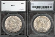Us Coins - 1900 Morgan Dollar SEGS MS63