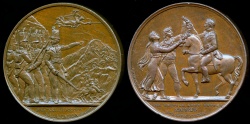 World Coins - 1820  Great Britain - Battle of Salamanca - British Army enters Madrid (Mudie No 21) by Nicolas Guy Antoine Brenet