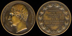 World Coins - 1850 France – Louis Napoleon Bonaparte Elected President of the French Republic