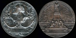 World Coins - 1891 France: Patriotic Award Medal 