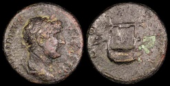 Ancient Coins - Hadrian As - COS III - Antioch Mint or Rome