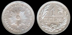 World Coins - 1936 A Uruguay 1 Centesimo BU