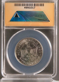 World Coins - 1930 A Weimar Republic 3 Reichsmark 