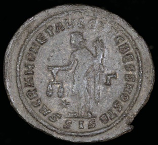 Ancient Coins - Maximianus Ae Follis - SACRA MONETA AVGG ET CAESS NOSTR - Siscia Mint 