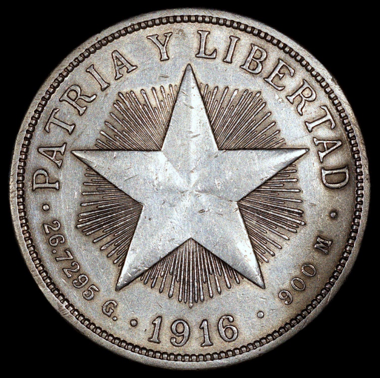1916 Cuba 1 Peso Star Peso AU North Central American And Caribbean gold-1916-cuba-5-pesos-graded-mint-state-63-by-ngc-coin-collecting