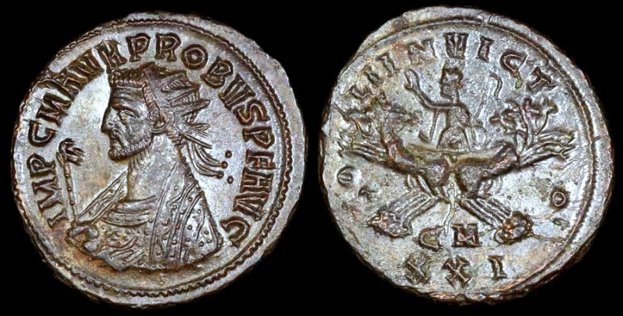 Ancient Coins - Probus Antoninianus - SOLI INVICTO - Cyzicus Mint 