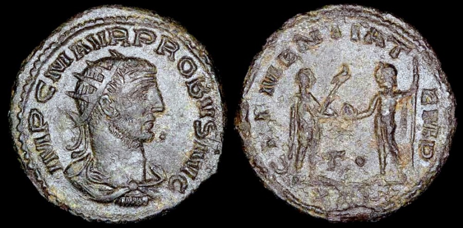 Ancient Coins - Probus Antoninianus - CLEMENTIA TEMP - Siscia Mint